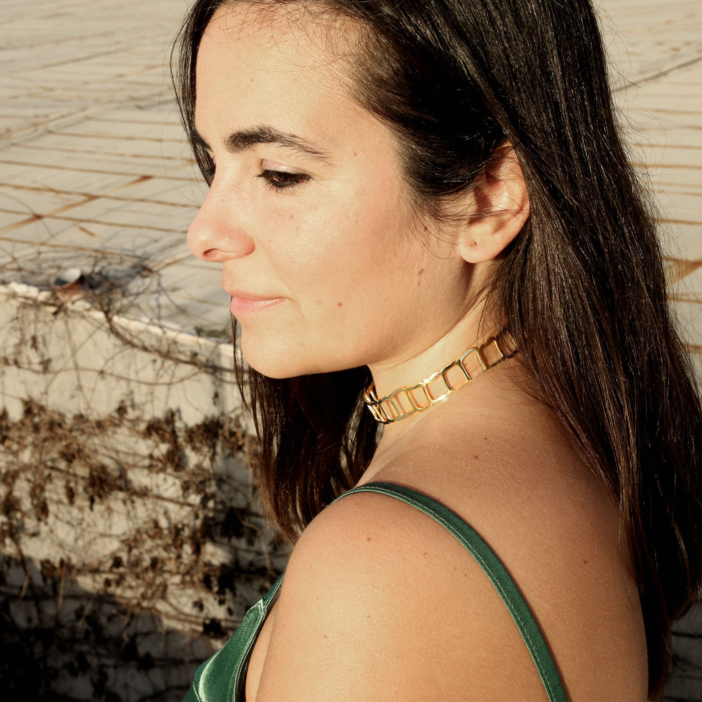 Gold Iris Choker